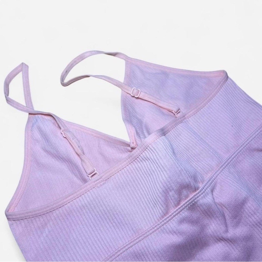 Baby Pink Ribbed Romper - Picture 5 of 6